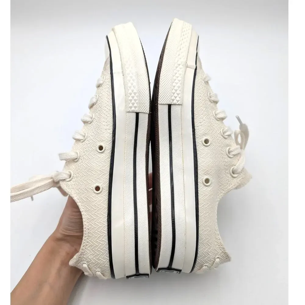 Converse Chuck 70 Lace-Up Sneaker Shoes Unisex Off White Size US W8/M6 EU39 - Picture 5 of 11